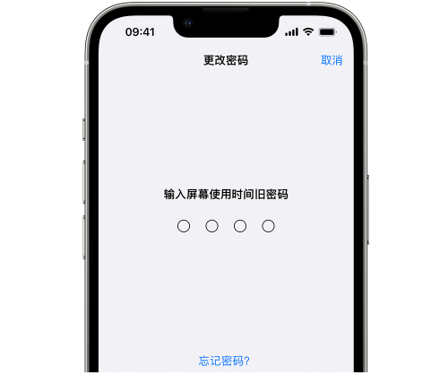 宝鸡iPhone屏幕维修分享iPhone屏幕使用时间密码忘记了怎么办 