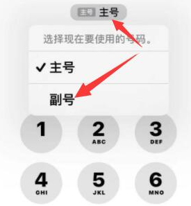 宝鸡苹果14维修店分享iPhone 14 Pro Max使用副卡打电话的方法 