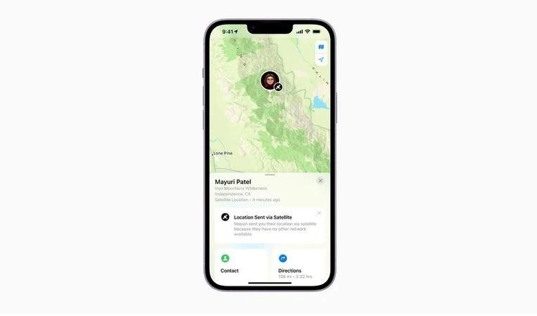 宝鸡苹果14维修分享iPhone14系列中 FindMy功能通过卫星分享位置方法教程 